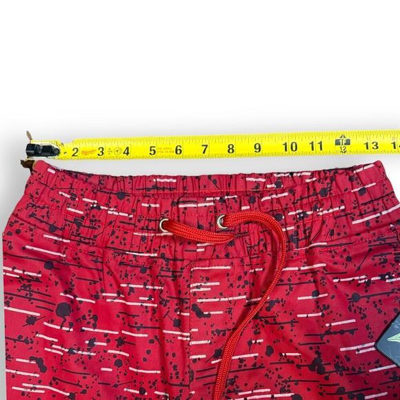 NWT Legendary Status Joggers Mens Red Splatter Striped Size L RUNS SLIM - Picture 8 of 10